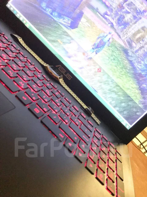 Asus ROG. 15.6", 2,3����, ��� 8 ��, ���� 1 000���, WiFi: 1, Bluetooth: 1, ����������� �� 4��. ��� ����� �� ���������� ����