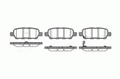 Колодки дисковые задние!\ Nissan Murano/X-Trail/Quasqai/Murano 1.6-3.5, Infiniti FX35 03>