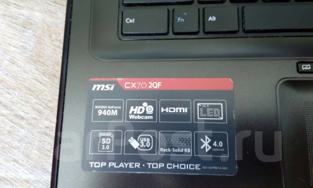 MSI CX70. WiFi: 1, Bluetooth: 1 ����