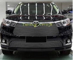 Молдинг решетки радиатора. Toyota Highlander