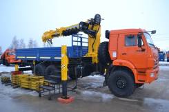 Камаз 43118 Сайгак. КМУ Камаз 43118-3027-46+Soosan SCS866 в. у. +бур 400мм. +борт ст.6.2м, 12 000 куб. см., 8 000 кг.