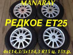 Manaray Sport Euro Speed. 6.0x15", 4x114.30, 5x114.30, ET25