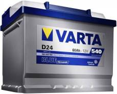 Varta. 60 А.ч., Обратная (левое), производство Европа. Под заказ