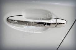 Накладка на ручки дверей. Toyota: Corolla Axio, Corolla Fielder, Wish, Prius a, iQ, Prius