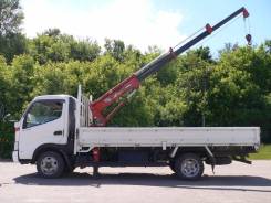 Hino Dutro. Манипулятор hino dutro, 2002 г., стрела до 1 т, 4 899 куб. см., 2 500 кг., 6 м.