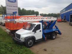 Випо-18-01. Автогидроподъемник ВИПО-18-01 на шасси ГАЗ-C41R13 (4х2) стрела вперед, 4 450 куб. см., 18 м.