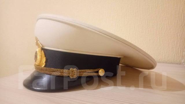 Фуражка ВМФ белая шитая Калининградская 55 размер, б/у, в наличии. Цена ...
