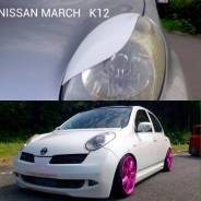 Накладка на фару. Nissan March, K12