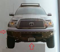 Бампер. Toyota Tundra