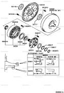 Насос автоматической трансмиссии. Toyota: Corsa, Camry Gracia, Cynos, Sera, Gaia, Corolla FX, Carina ED, Voltz, Corolla II, Raum, Corolla Spacio, Mark...