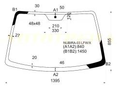 Стекло лобовое. Chevrolet Lacetti Chevrolet Nubira