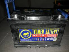 Tyumen Battery. 75 А.ч., правое крепление, производство Россия