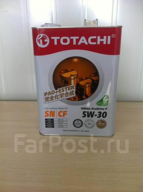 Totachi 5w30 Ultima EcoDrive F SN/CF 4л синтетика + Замена 300 ...