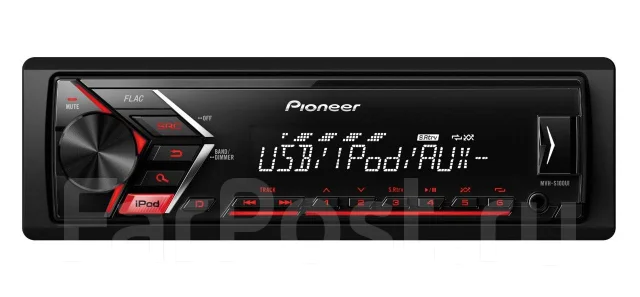 USB-Автомагнитола Pioneer MVH-S100UI FLAC 1 DIN - Магнитолы во Владивостоке