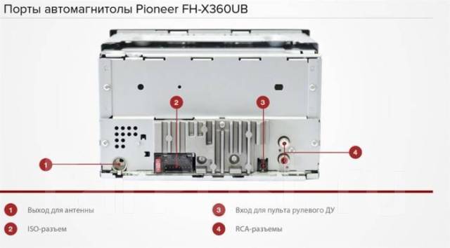 Магнитола pioneer fh x360ub инструкция