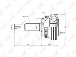 Шрус подвески. Toyota Camry, ACV40, ACV41, ACV51, GSV40 Двигатели: 1AZFE, 2AZFE, 2GRFE
