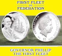 О-ва Кука 1 доллар 2016 Governor Phillip. Корабль. Парусник
