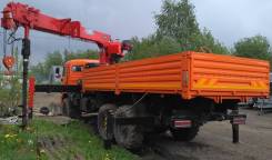 КамАЗ 43118-011-10. Бортовой автомобиль КамАЗ 43118 с КМУ Horyong HRS216 с буром, 11 762 куб. см., 9 350 кг.