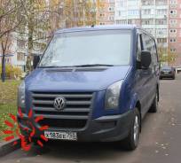Volkswagen Crafter. 2.4 МТ, 2010, микроавтобус, 2 400 куб. см., 7 мест