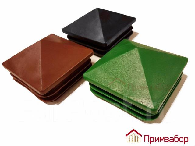 Заглушки пластиковые для профильных и круглых труб, в наличии в Уссурийске