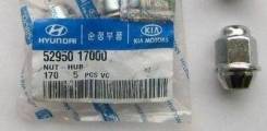 Гайка на колесо. Hyundai: Matrix, Avante, Elantra, H350, Atos, Solaris, Tucson, Getz, i10, Grand Starex, ix35, Santro, Eon, Sonata, Santa Fe, i40, i30...
