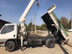 Mitsubishi Canter. Самосвал с манипулятором Японский, 4 300 куб. см., 3 000 кг.