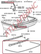 Молдинг TOYOTA CROWN, GS171, 1GFE, 5275130160, 3340000010