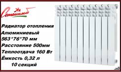 Радиаторы алюминиевые.