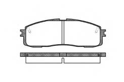 Колодки тормозные. Toyota: Crown Majesta, Cressida, Crown, Soarer, Mark II, Cresta, Supra, Chaser Двигатели: 1GFE, 1JZGE, 2JZGE, 2LTE, 2LTHE, 22R, 5ME...
