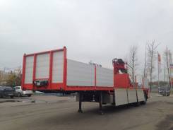Pacton. T3-003 - полуприцеп бортовой, c установкой HIAB 130 R, 37 200 кг.