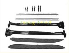Пороги боковые площадкой Toyota Land Cruiser J200 2008-. Toyota Land Cruiser, J200