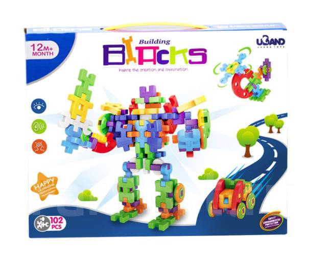 Building Blocks конструктор строительный Билдинг блок 102 детали ...