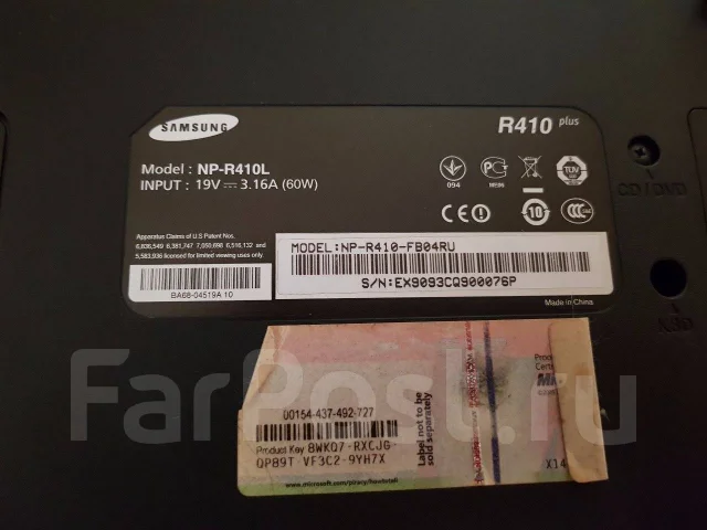 Samsung R410. 14", ��� 2048 ��, WiFi: 1, Bluetooth: 1 ����