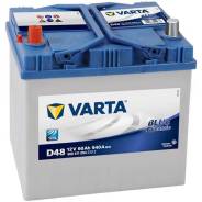 Varta. 60 А.ч., Прямая (правое), производство Европа