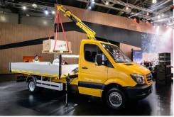 Mercedes-Benz Sprinter 515 CDI. Эвакуатор; Бортовая платформа с Манипулятором, 2 143 куб. см., 1 830 кг., 4 м.