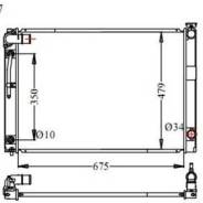 Радиатор охлаждения двигателя. Toyota Vellfire, ANH20, ANH20W, GGH20, GGH20W, GGH25, GGH25W Toyota Alphard, ANH20, ANH20W, GGH20, GGH20W, GGH25, GGH25...