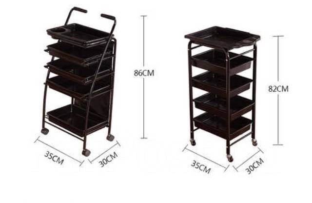 Полка для парикмахера на колесиках