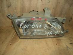 Фара. Toyota Corsa, EL51, EL53, EL55, NL50 Toyota Tercel, EL50, EL51, EL53, EL55, NL50 Двигатели: 1NT, 4EFE, 5EFE, 2E