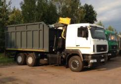 МАЗ 6312В9-429-012. КМУ Ломовоз МАЗ-6312В9-429-012, кузов 28 куб., Майман-110S, захват ГЛ-, 11 600 куб. см., 20 000 кг.