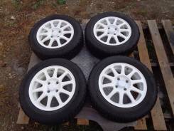 Кованые диски Всмпо с зимней резиной 175/65 R14 разболтовка 4 на 100. 5.5x14 4x100.00