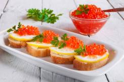 Икра красная.