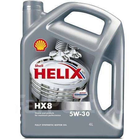 Моторное масло Shell Helix (HX8)4л SN/CF 5w30, синтетическое, 4,00 л ...