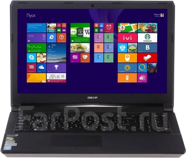 DEXP Ares. 15.6", 3,6����, ��� 8 ��, ���� 1 024���, WiFi: 1, Bluetooth: 1, ����������� �� 4��. ����