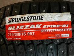 Bridgestone Blizzak Spike-01. Зимние, шипованные, без износа, 4 шт
