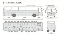 Hyundai Universe. Noble, 12 344 куб. см., 44 места. Под заказ