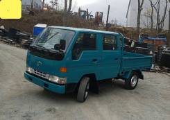 Toyota Dyna. 4WD, двухкабинник+ борт, 3 000 куб. см., 1 500 кг.