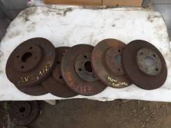 Диск тормозной. Toyota: Vitz, WiLL VS, Probox, Aqua, Echo Verso, ist, Soluna Vios, Yaris Verso, Corolla Spacio, Auris, Ractis, Allex, Raum, Corolla Ax...
