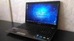 Asus K53. 15.6", 2,8����, ��� 6 ��, ���� 500���, WiFi: 1, Bluetooth: 1 ����