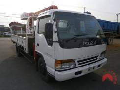 Isuzu Elf. , борт-кран широкий, стрела UNIC UR264 2.6 тонны, NPR71, 4 300 куб. см., 3 000 кг. Под заказ
