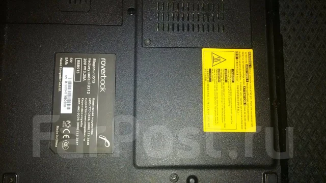 Roverbook. 15.4", 1,7����, ��� 1024 ��, ���� 120���, Bluetooth: 1, ����������� �� 1��. ����